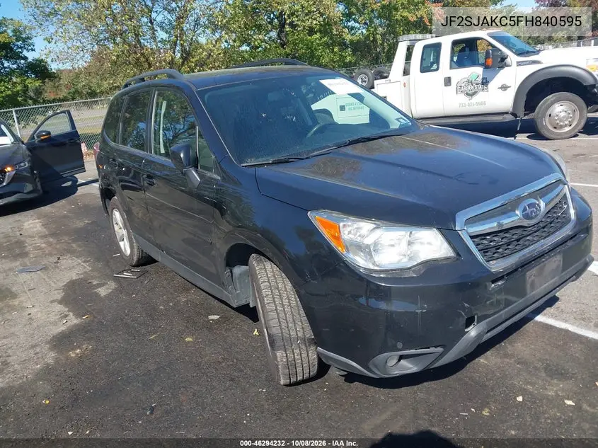 2015 Subaru Forester 2.5I Limited VIN JF2SJAKC5FH840595 фото 2