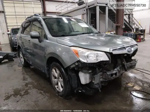 JF2SJADC7FH550730 — 2015 Subaru Forester, Передняя часть, фото до ремонта