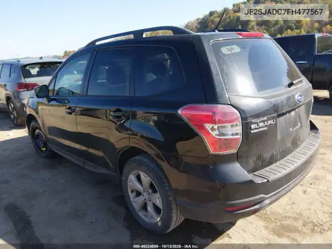 JF2SJADC7FH477567 — 2015 Subaru Forester, фото 3 с аукциона IAAI, Передняя часть