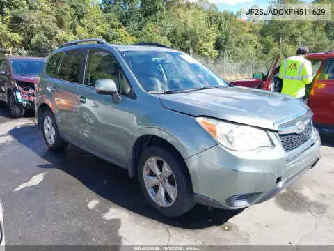 JF2SJADCXFH511629 — 2015 Subaru Forester, Передняя часть, фото до ремонта