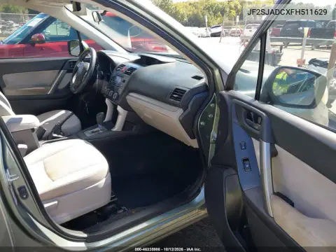 2015 Subaru Forester 2.5I Premium VIN JF2SJADCXFH511629 фото 6