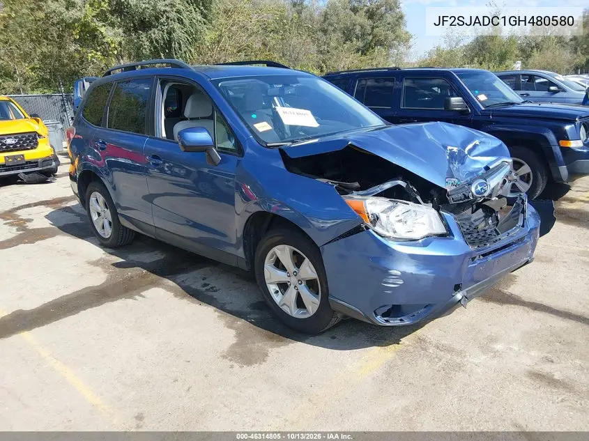 JF2SJADC1GH480580 — 2016 Subaru Forester, фото 2 с аукциона IAAI, Передняя часть