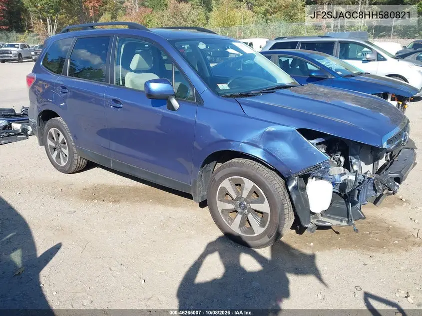 2017 Subaru Forester 2.5I Premium VIN JF2SJAGC8HH580821 фото 2