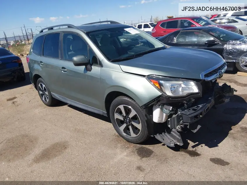 2017 Subaru Forester 2.5I Premium VIN JF2SJADC6HH467003 фото 2