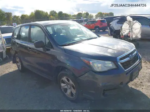 JF2SJAAC2HH444726 — 2017 Subaru Forester, Справа сзади, фото до ремонта