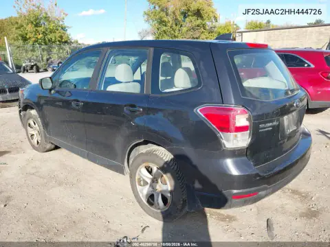 2017 Subaru Forester 2.5I VIN JF2SJAAC2HH444726 фото 4