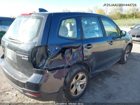 2017 Subaru Forester 2.5I VIN JF2SJAAC2HH444726 фото 5