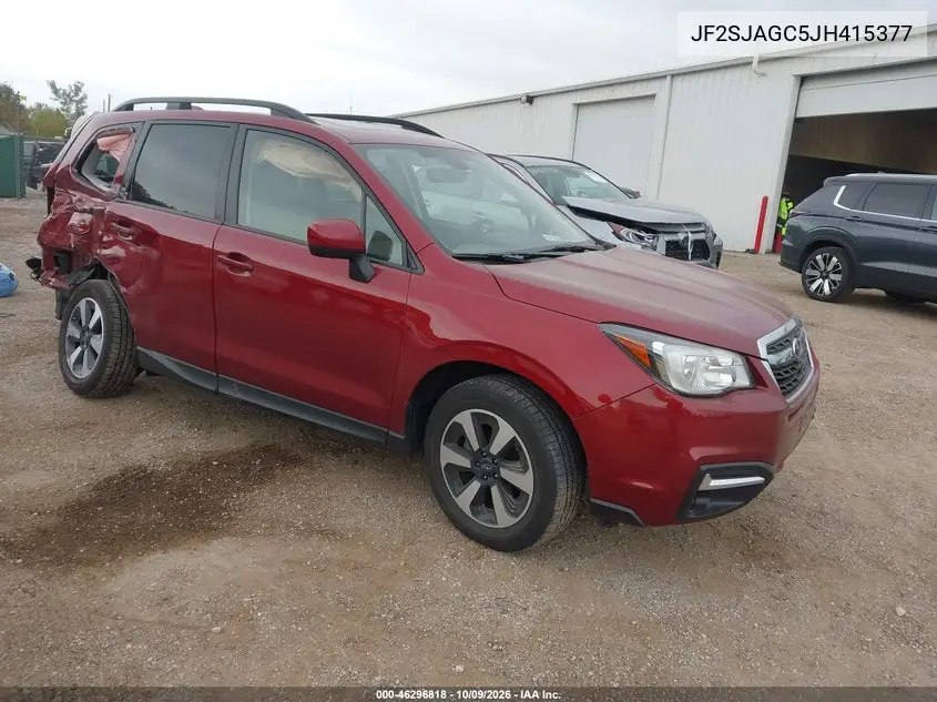 2018 Subaru Forester 2.5I Premium VIN JF2SJAGC5JH415377 фото 2