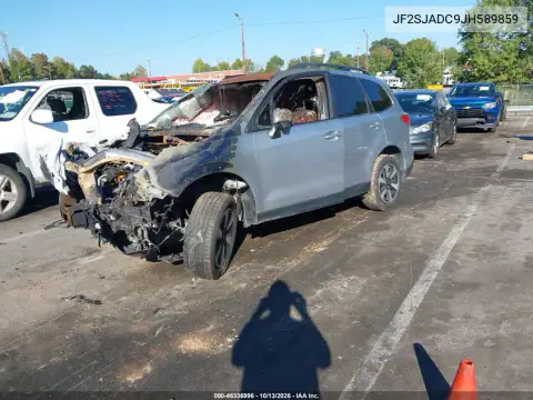 JF2SJADC9JH589859 — 2018 Subaru Forester, фото 2 с аукциона IAAI, Пожар