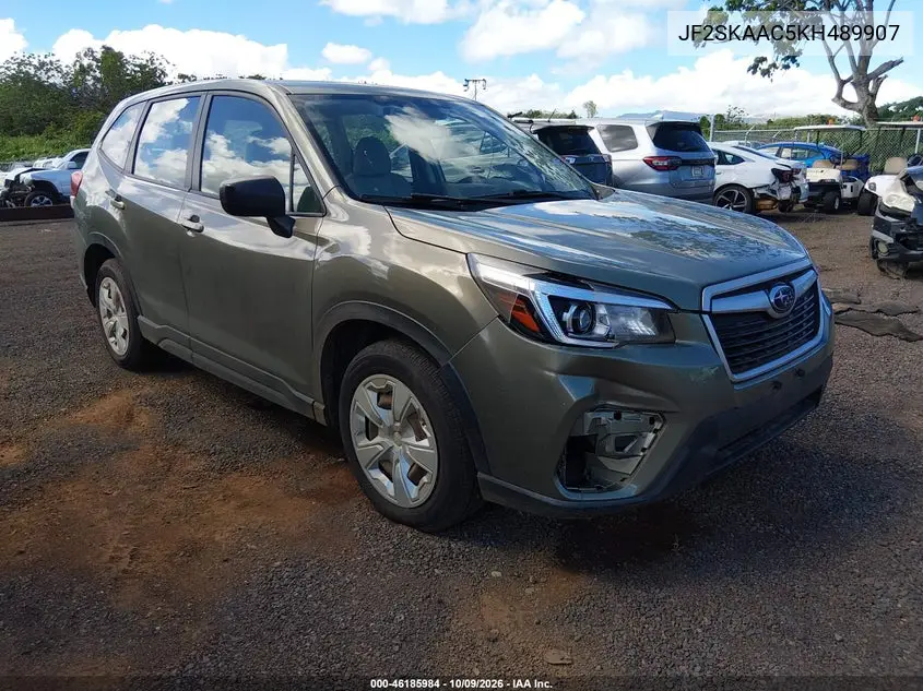 2019 Subaru Forester VIN JF2SKAAC5KH489907 фото 2