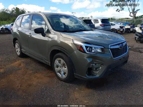 JF2SKAAC5KH489907 — 2019 Subaru Forester, Наводнение, фото до ремонта