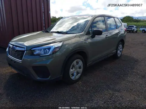 2019 Subaru Forester VIN JF2SKAAC5KH489907 фото 3