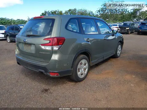 2019 Subaru Forester VIN JF2SKAAC5KH489907 фото 5