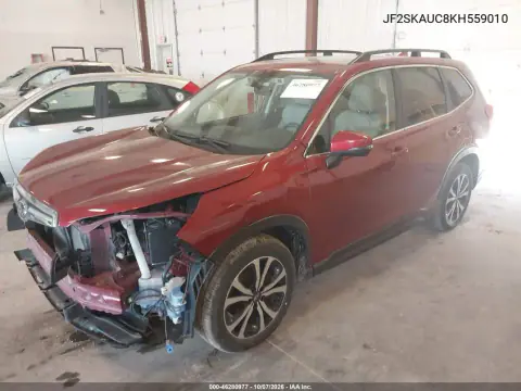 2019 Subaru Forester Limited VIN JF2SKAUC8KH559010 фото 3