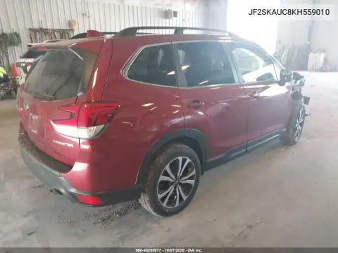 2019 Subaru Forester Limited VIN JF2SKAUC8KH559010 фото 5