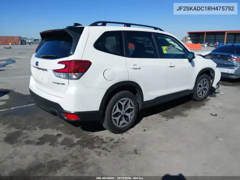 2024 Subaru Forester Premium VIN JF2SKADC1RH475752 фото 4