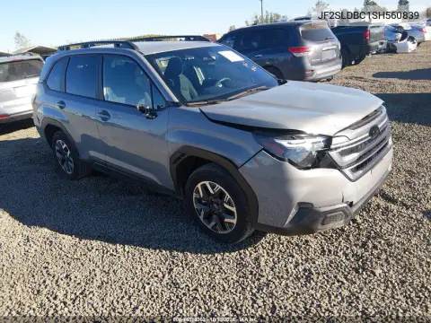 JF2SLDBC1SH560839 — 2025 Subaru Forester, Правая сторона, фото до ремонта