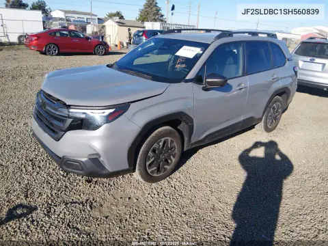 2025 Subaru Forester Premium VIN JF2SLDBC1SH560839 фото 3