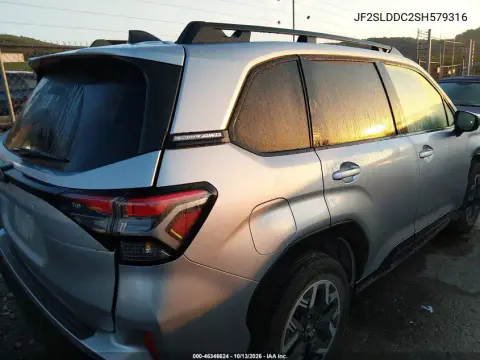 JF2SLDDC2SH579316 — 2025 Subaru Forester, Передняя часть, фото до ремонта
