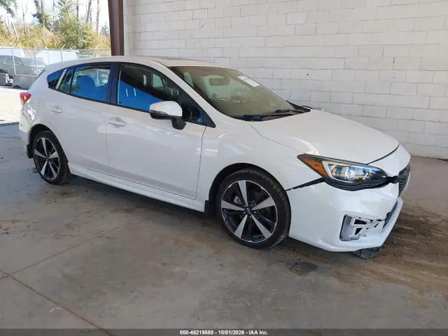 4S3GTAM67K3752712 — 2019 Subaru Impreza 2.0I Sport, Задняя часть слева (Left Rear), фото до ремонта