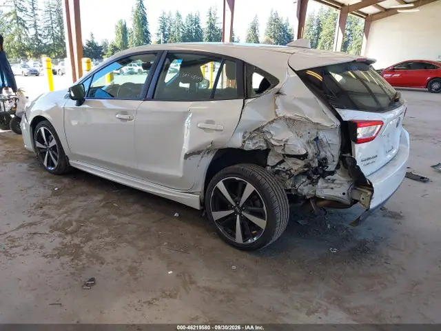 4S3GTAM67K3752712 — 2019 Subaru Impreza 2.0I Sport, фото 3 с аукциона IAAI 14.10.2026, Задняя часть слева