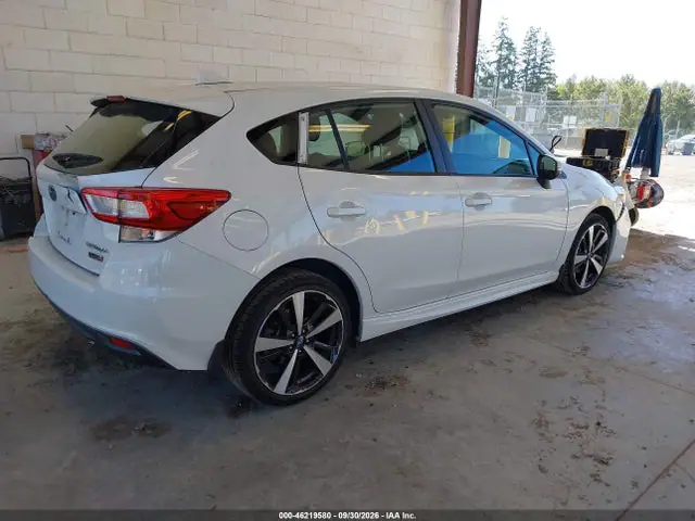 4S3GTAM67K3752712 — 2019 Subaru Impreza 2.0I Sport, фото 4 с аукциона IAAI 14.10.2026, Задняя часть слева