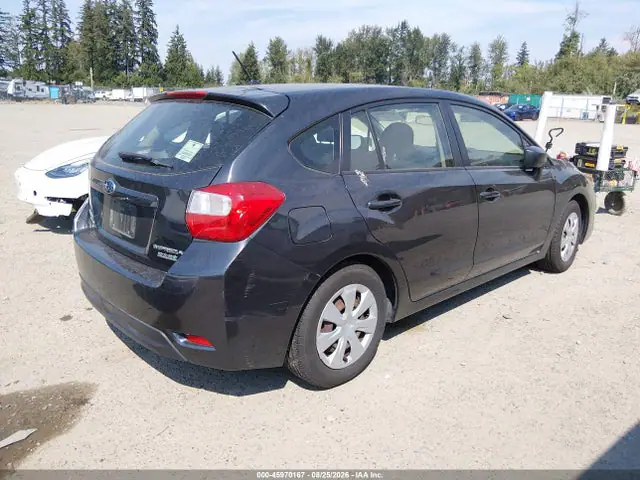 JF1GPAA60F8213811 — 2015 Subaru Impreza 2.0I, фото 4 с аукциона IAAI 30.09.2026, Передняя часть слева