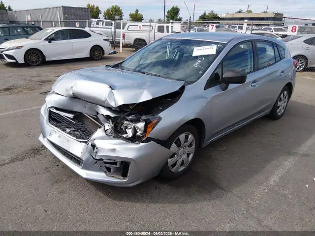 4S3GTAA65H3739471 — 2017 Subaru Impreza 2.0I, фото 2 с аукциона IAAI 30.09.2026, Передняя часть