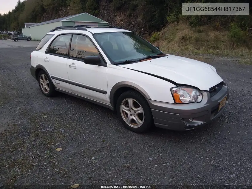 2004 Subaru Impreza Outback Sport VIN JF1GG68544H817367 фото 1