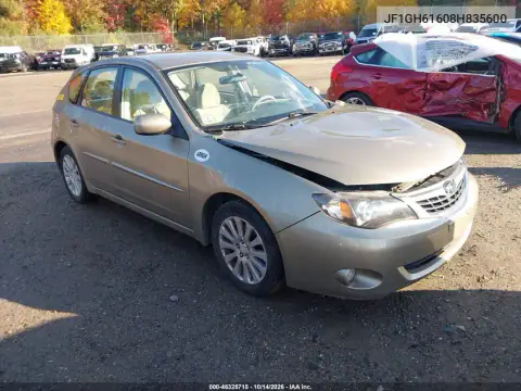 JF1GH61608H835600 — 2008 Subaru Impreza, Передняя часть, фото до ремонта