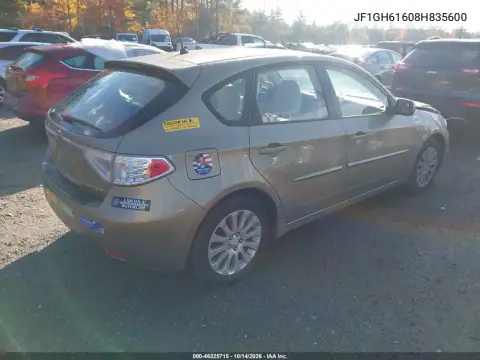 JF1GH61608H835600 — 2008 Subaru Impreza, фото 5 с аукциона IAAI, Передняя часть