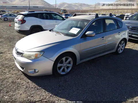 2009 Subaru Impreza Outback Sport VIN JF1GH63609H806936 фото 3