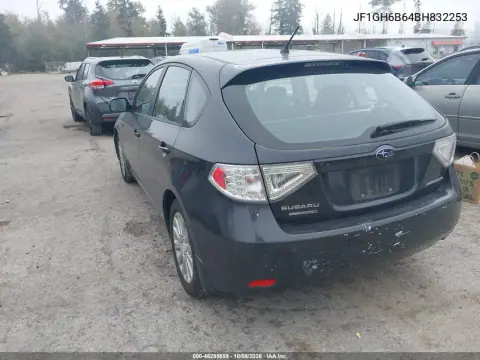2011 Subaru Impreza 2.5I Premium VIN JF1GH6B64BH832253 фото 4