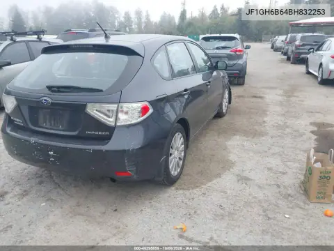 2011 Subaru Impreza 2.5I Premium VIN JF1GH6B64BH832253 фото 5
