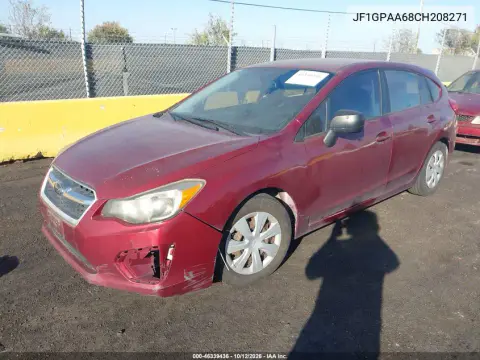 2012 Subaru Impreza 2.0I VIN JF1GPAA68CH208271 фото 3