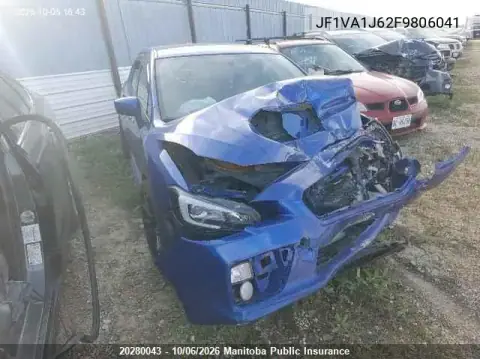 JF1VA1J62F9806041 — 2015 Subaru Impreza, Передняя часть, фото до ремонта
