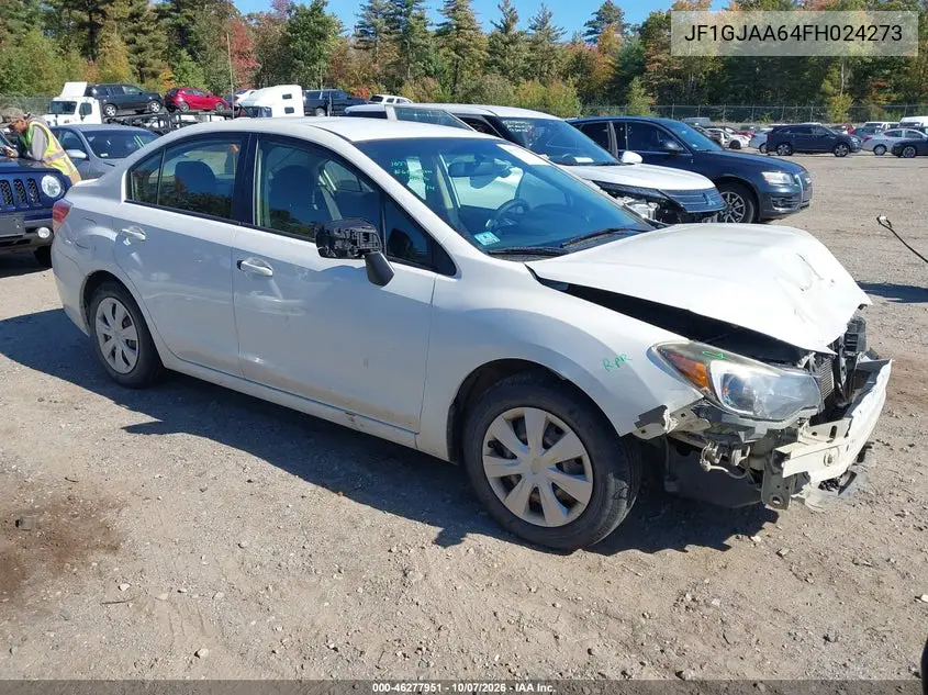 2015 Subaru Impreza 2.0I VIN JF1GJAA64FH024273 фото 2