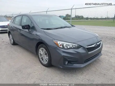 4S3GTAE6XJ3721645 — 2018 Subaru Impreza, Град, фото до ремонта