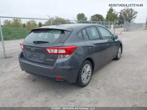2018 Subaru Impreza Touring VIN 4S3GTAE6XJ3721645 фото 5