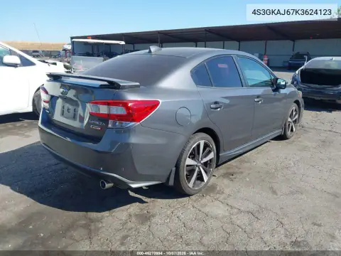 2019 Subaru Impreza 2.0I Sport VIN 4S3GKAJ67K3624123 фото 4