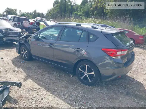 2019 Subaru Impreza 2.0I Premium VIN 4S3GTAC63K3730806 фото 4