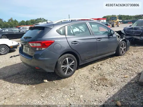 2019 Subaru Impreza 2.0I Premium VIN 4S3GTAC63K3730806 фото 5