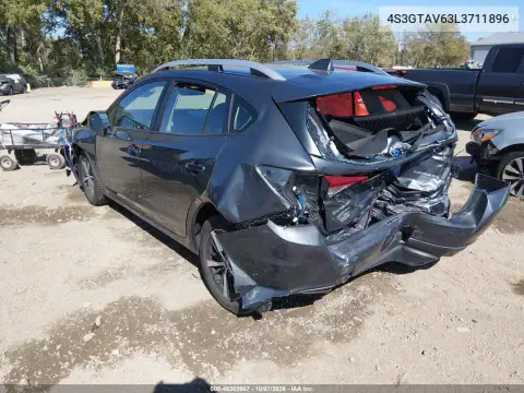 2020 Subaru Impreza Premium 5-Door VIN 4S3GTAV63L3711896 фото 3