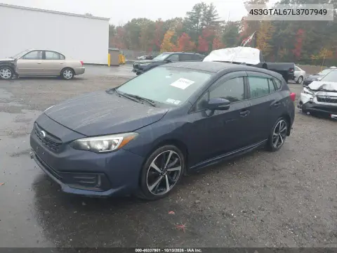 2020 Subaru Impreza Sport 5-Door VIN 4S3GTAL67L3707949 фото 3