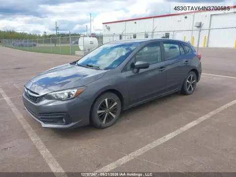 2022 Subaru Impreza Touring With Eyesight 5-Door VIN 4S3GTAV64N3700585 фото 3