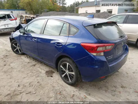 2022 Subaru Impreza VIN 4S3GTAV64N3700036 фото 3