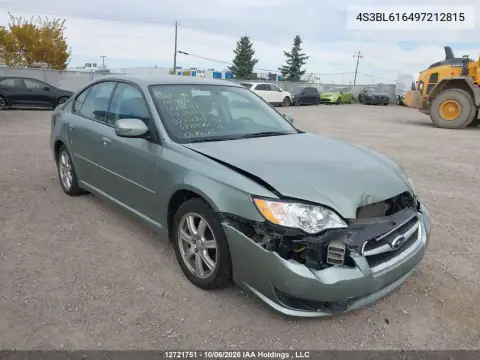 4S3BL616497212815 — 2009 Subaru Legacy, Передняя часть, фото до ремонта