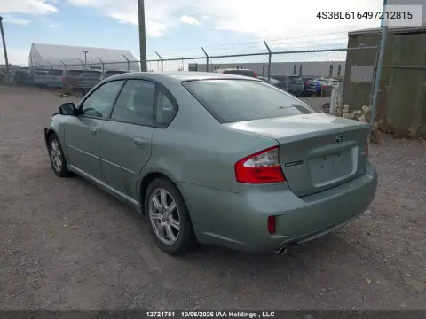4S3BL616497212815 — 2009 Subaru Legacy, фото 4 с аукциона IAAI 19.10.2026, Передняя часть