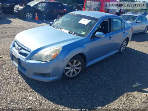 2011 Subaru Legacy 2.5I Premium VIN 4S3BMBC67B3212954 фото 3