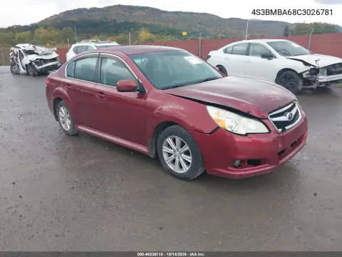 4S3BMBA68C3026781 — 2012 Subaru Legacy, Передняя часть, фото до ремонта